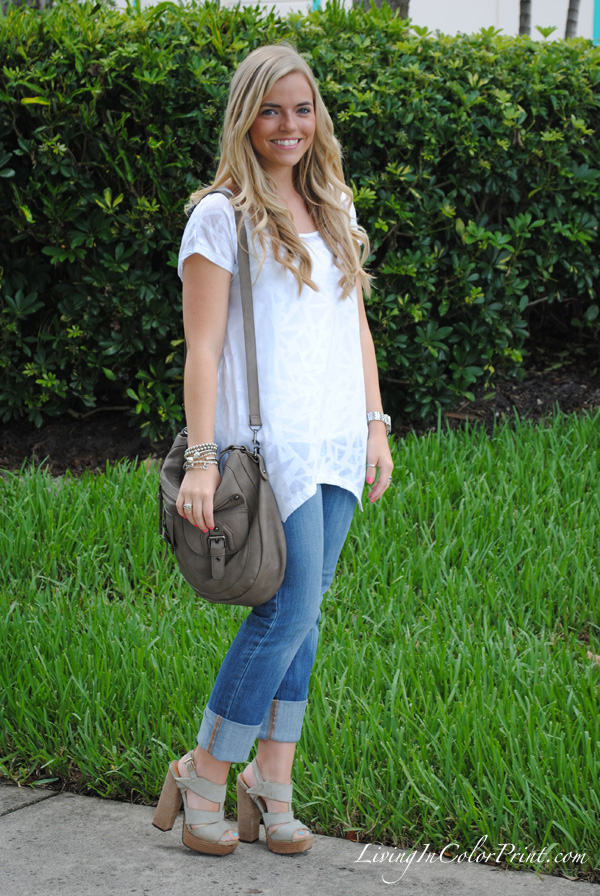 jeans done chic, blogger style, casual Friday, MIA Shoes