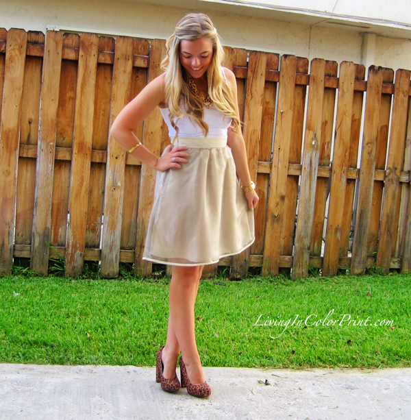 Gold Skirt from Etiquette Boutique, south florida blogger
