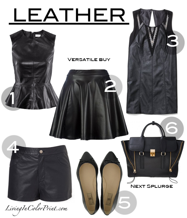 black leather looks for fall