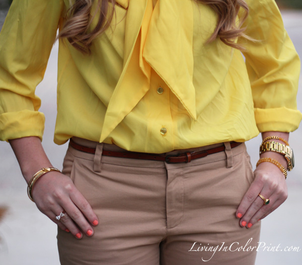 Camel + Yellow / Living In Color Print