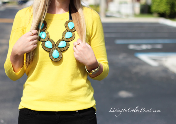 Turquoise Statement // Living In Color Print