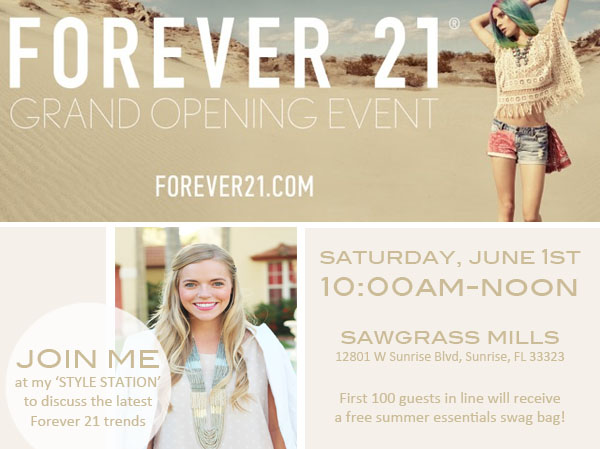 Living In Color Print x Forever 21 Grand Opening- Sawgrass Mills