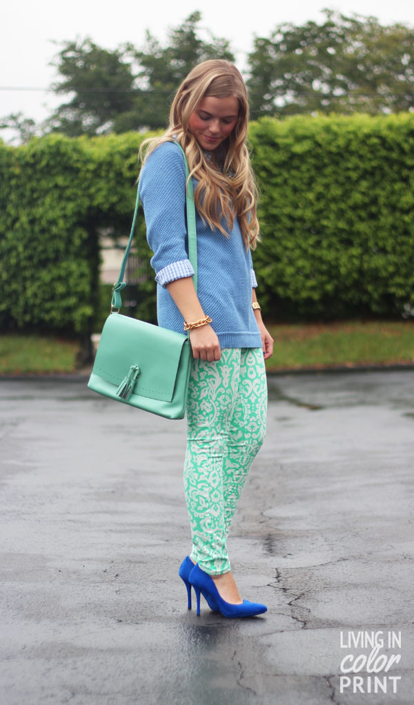 Styling Spring Denim: Printed // Living In Color Print