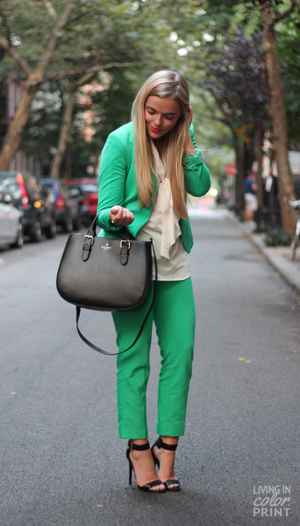 NYFW | Green Suit