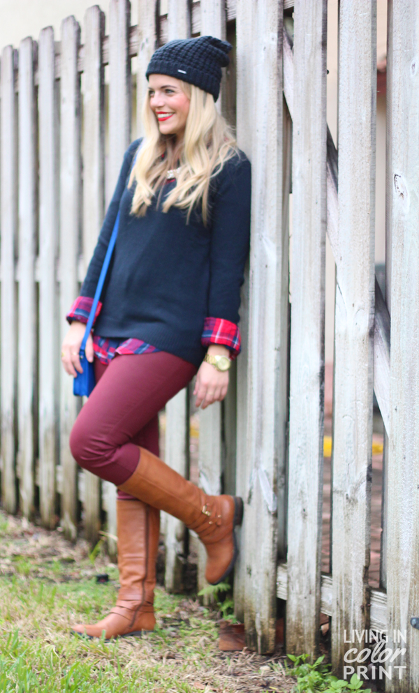 Navy + Cranberry | Living In Color Print
