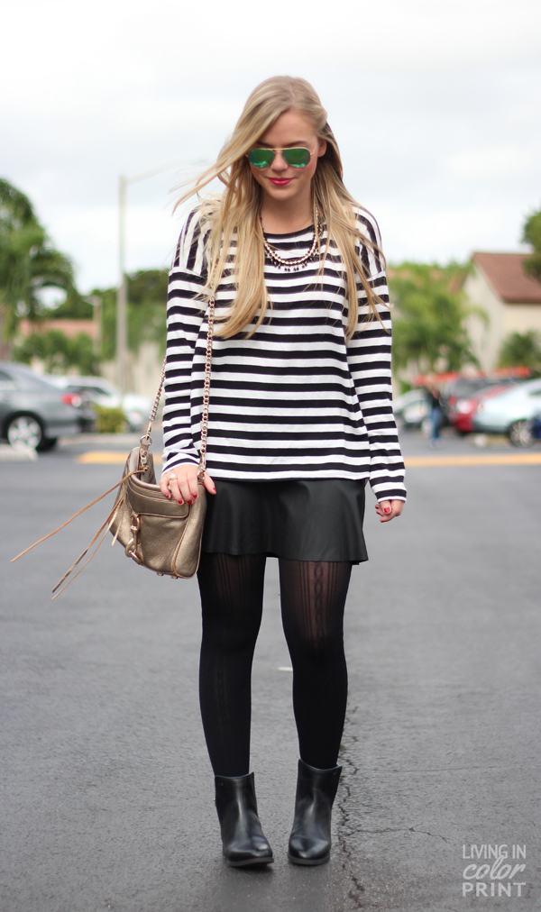 Stripes + Leather | Living In Color Print