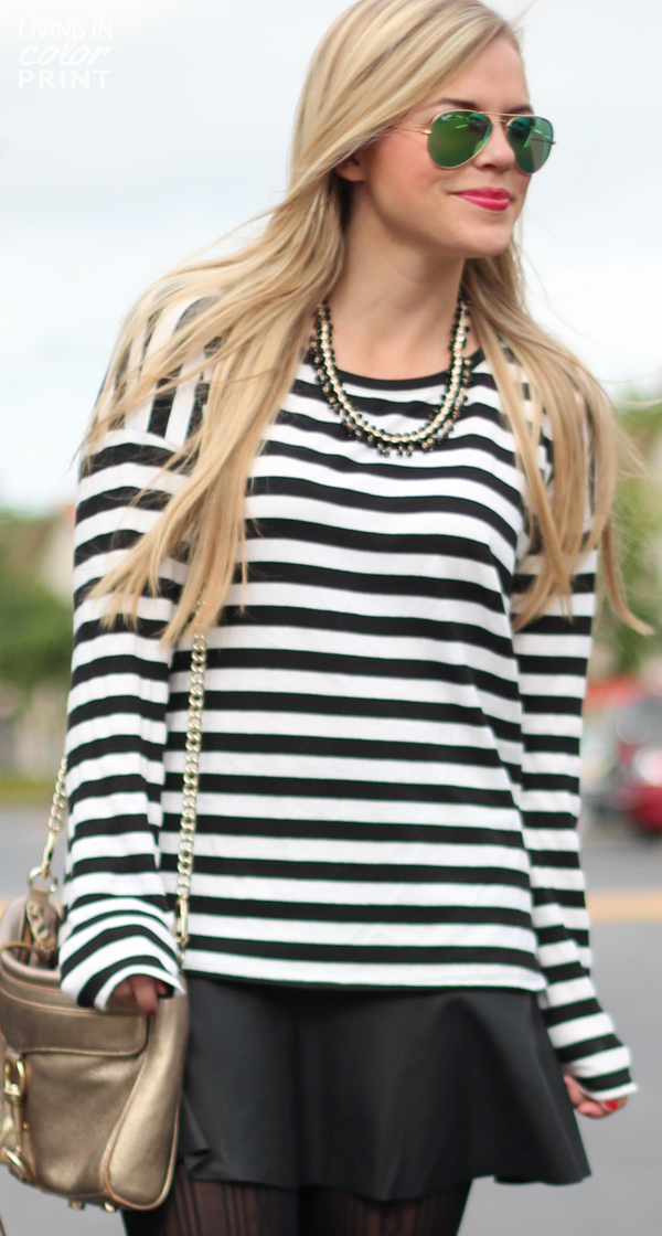 Stripes + Leather | Living In Color Print