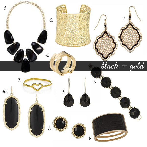 Gift Guide for the Bauble Fein | black + gold