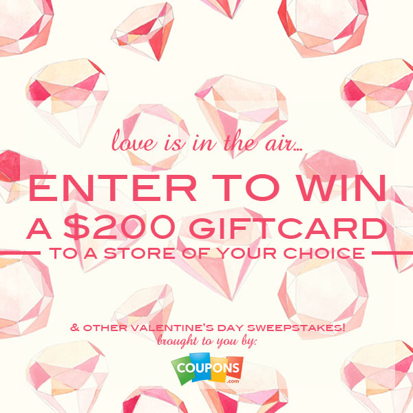 Valentine's Giveaway with Coupons.com