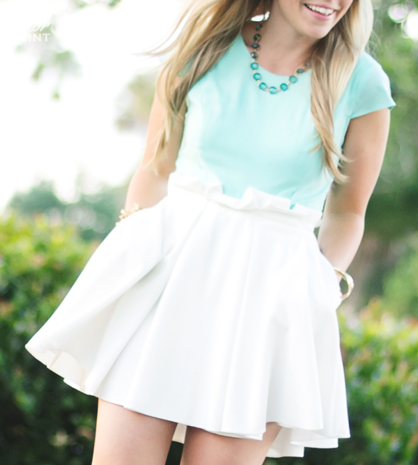 White + Mint | Living In Color Print