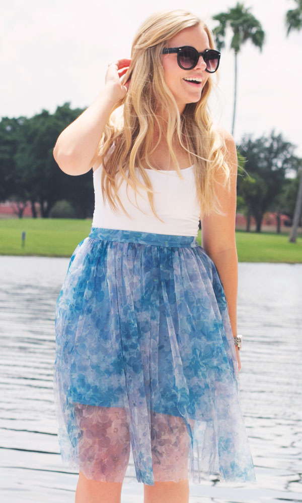 Blue Tulle | Living In Color Print