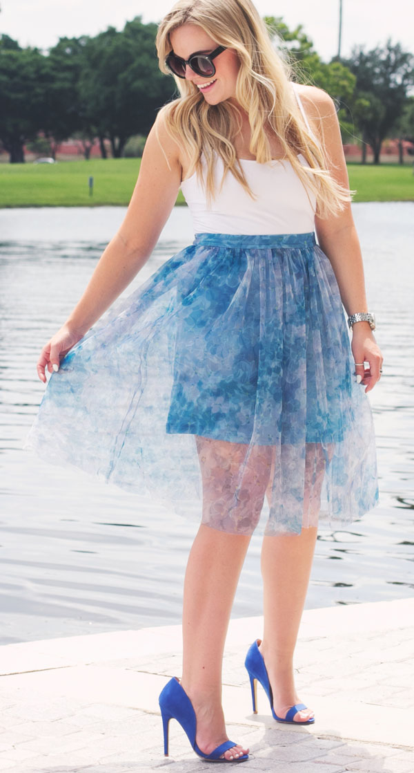 Blue Tulle | Living In Color Print