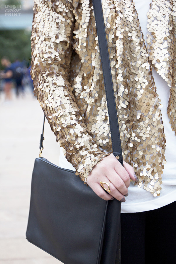 NYFW | Gold Sequin Jacket