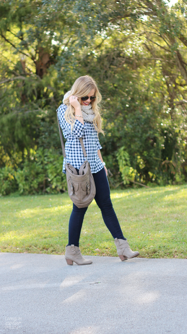 Navy Gingham | Living In Color Print