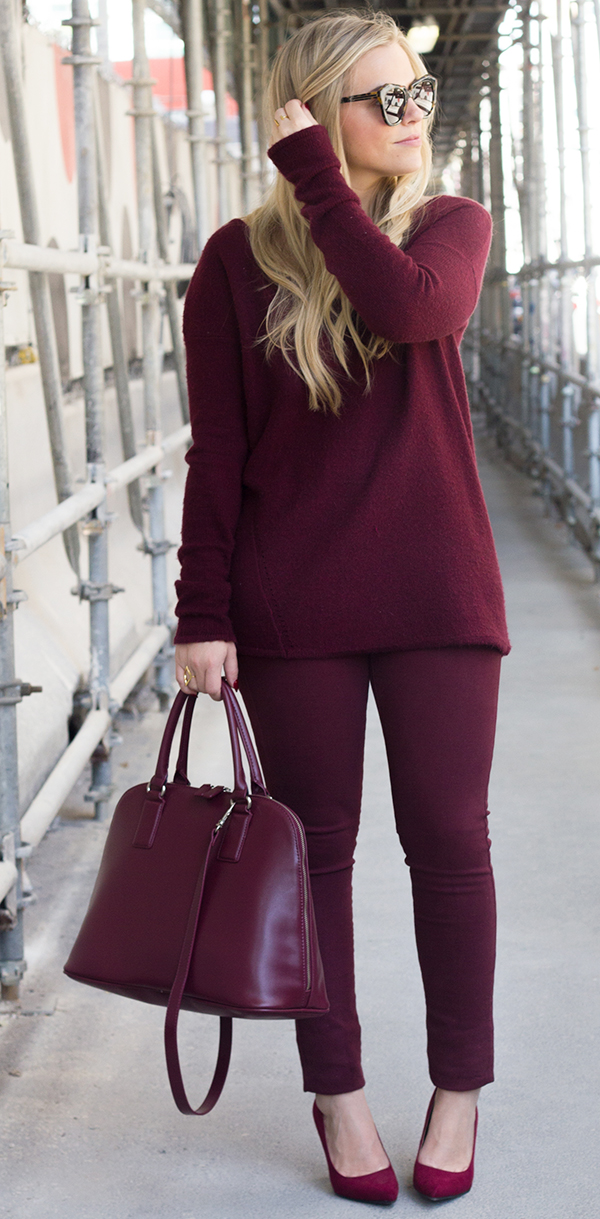 Monochromatic Burgundy | Living In Color Print