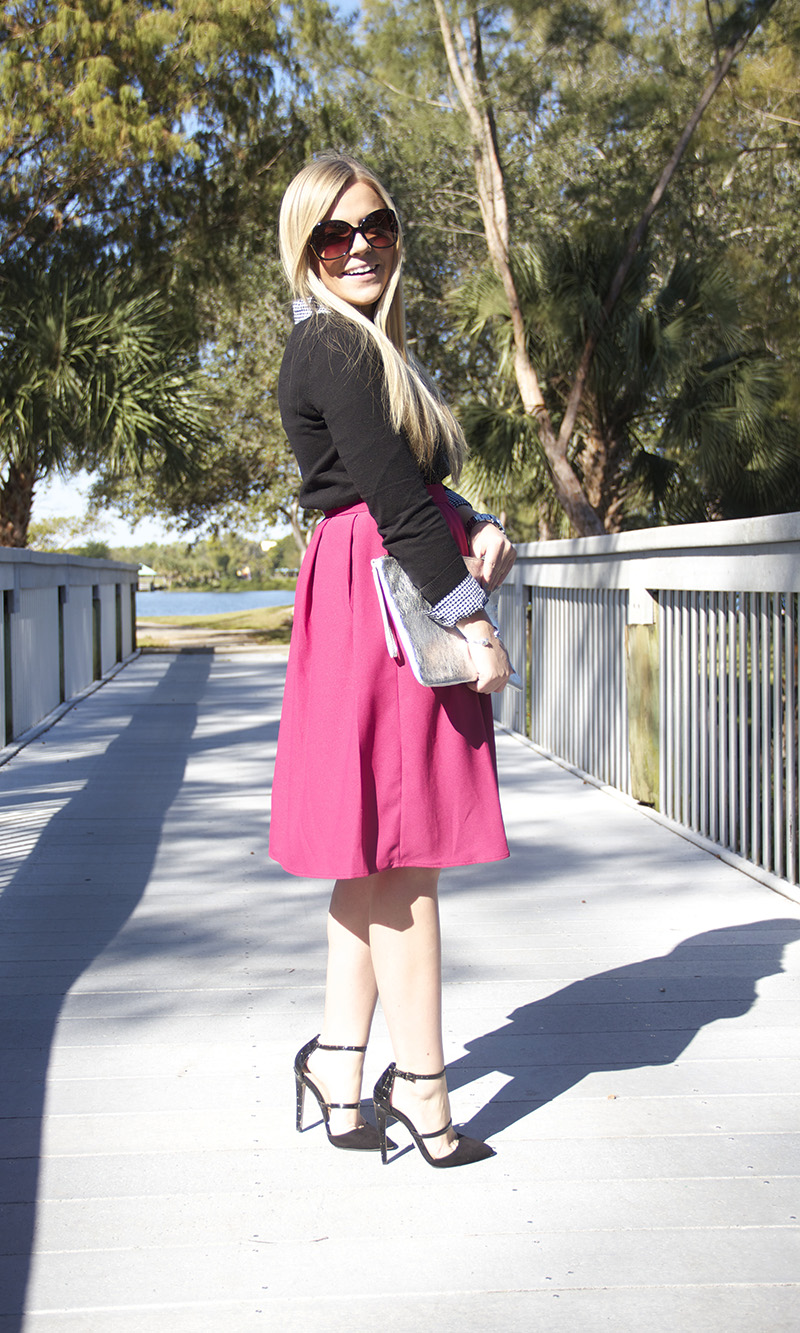 Fuchsia Skirt | Living In Color Print