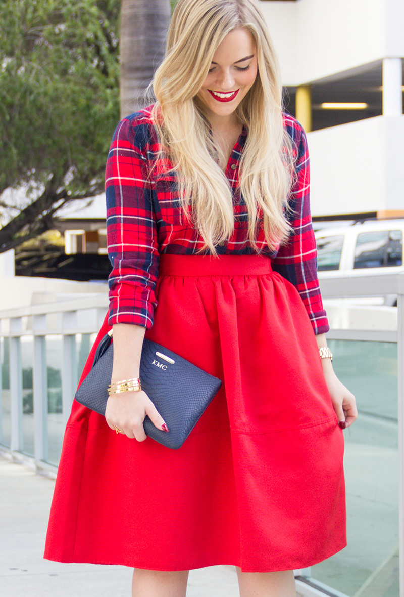 Red Skirt + Tartan | Living In Color Print