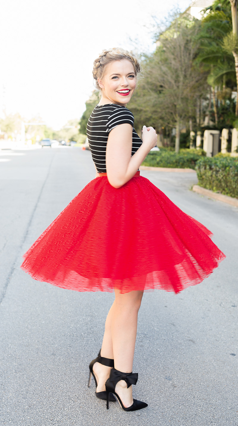 Red Tulle Skirt • this heart of mine