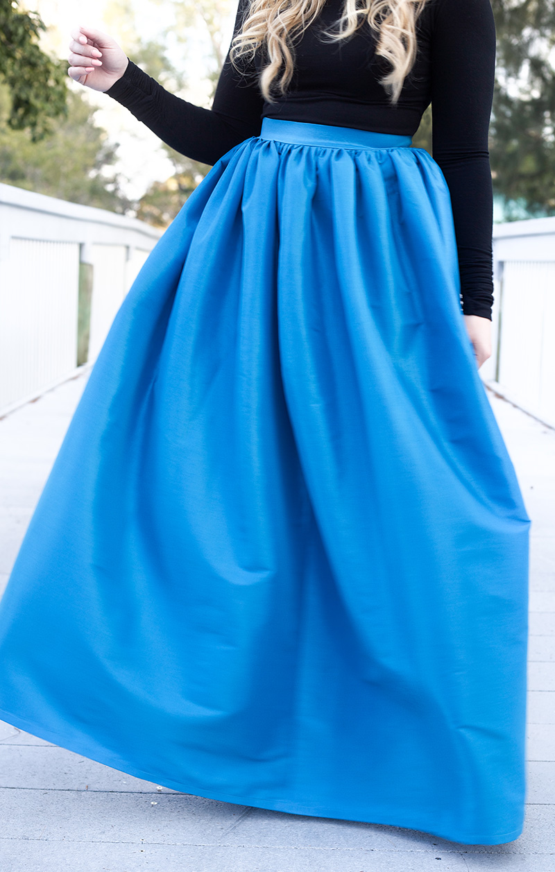 turquoise-blue-cinderella-full-maxi-skirt