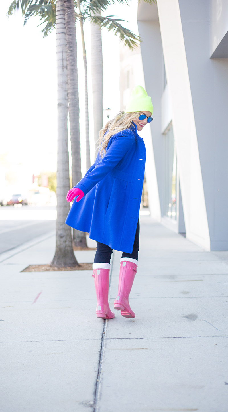 cobalt-coat-pink-hunter-boots-brights-for-winter