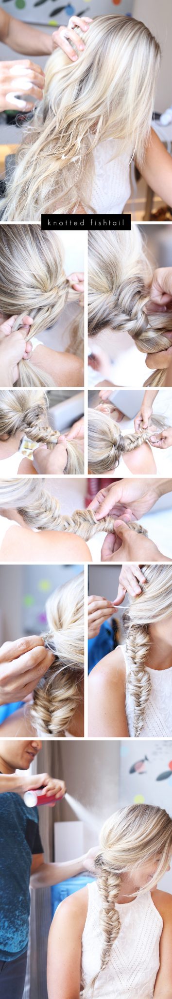 knotted-fishtail-braid-tutorial, summer-hair-style