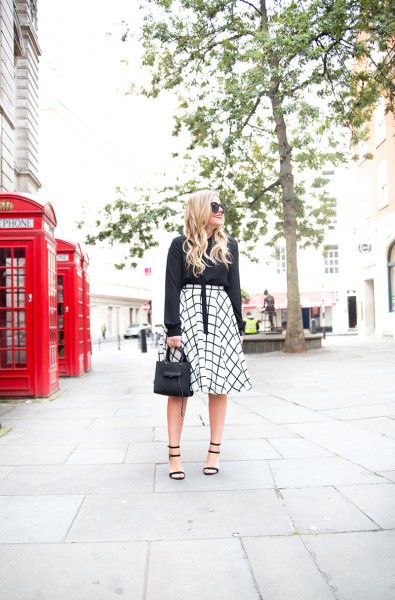 Black + White Check Skirt - Color By K