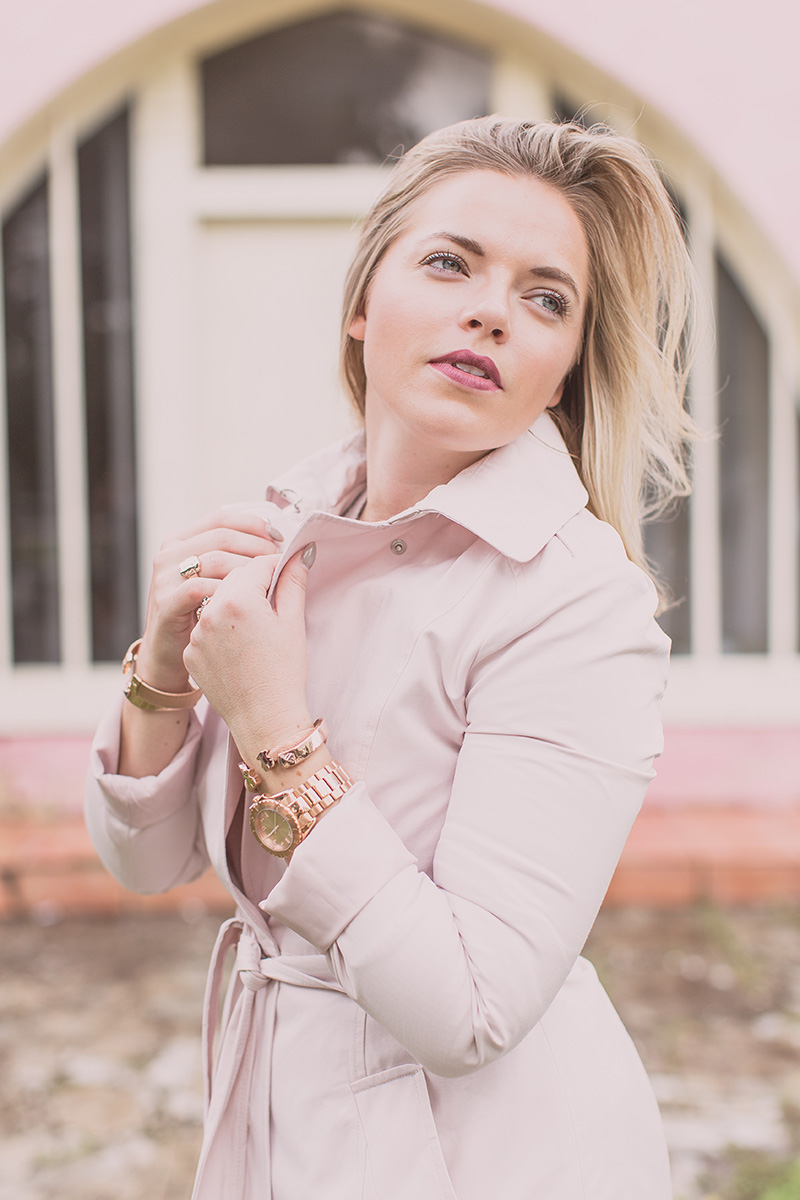 Pink Trench + Tous Jewels 