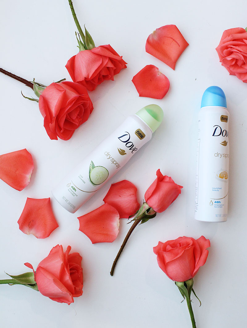 dove dry spray deodorant, new beauty favorites