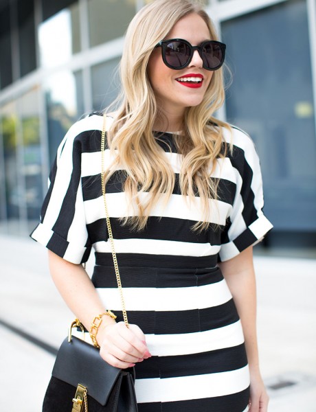 Horizontal Stripe Dress - Color By K