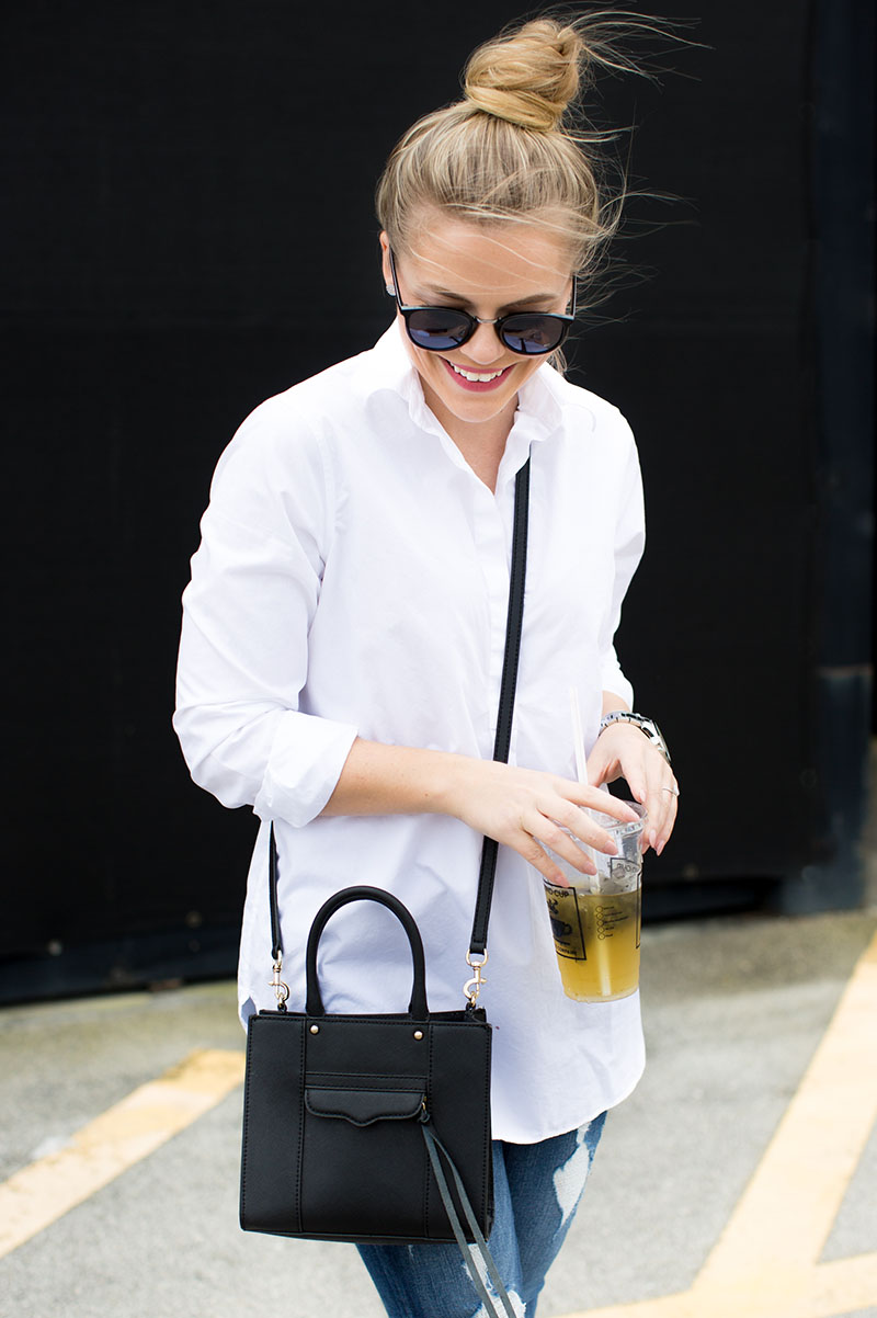 Casual Jeans + White Tunic