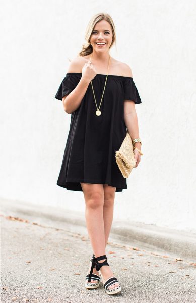 Black Off-The-Shoulder - Color By K