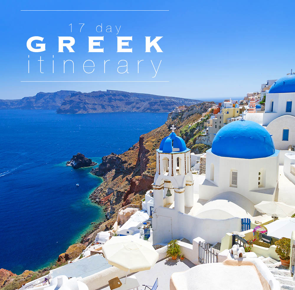 2 1/2 Week Greek Islands Itinerary