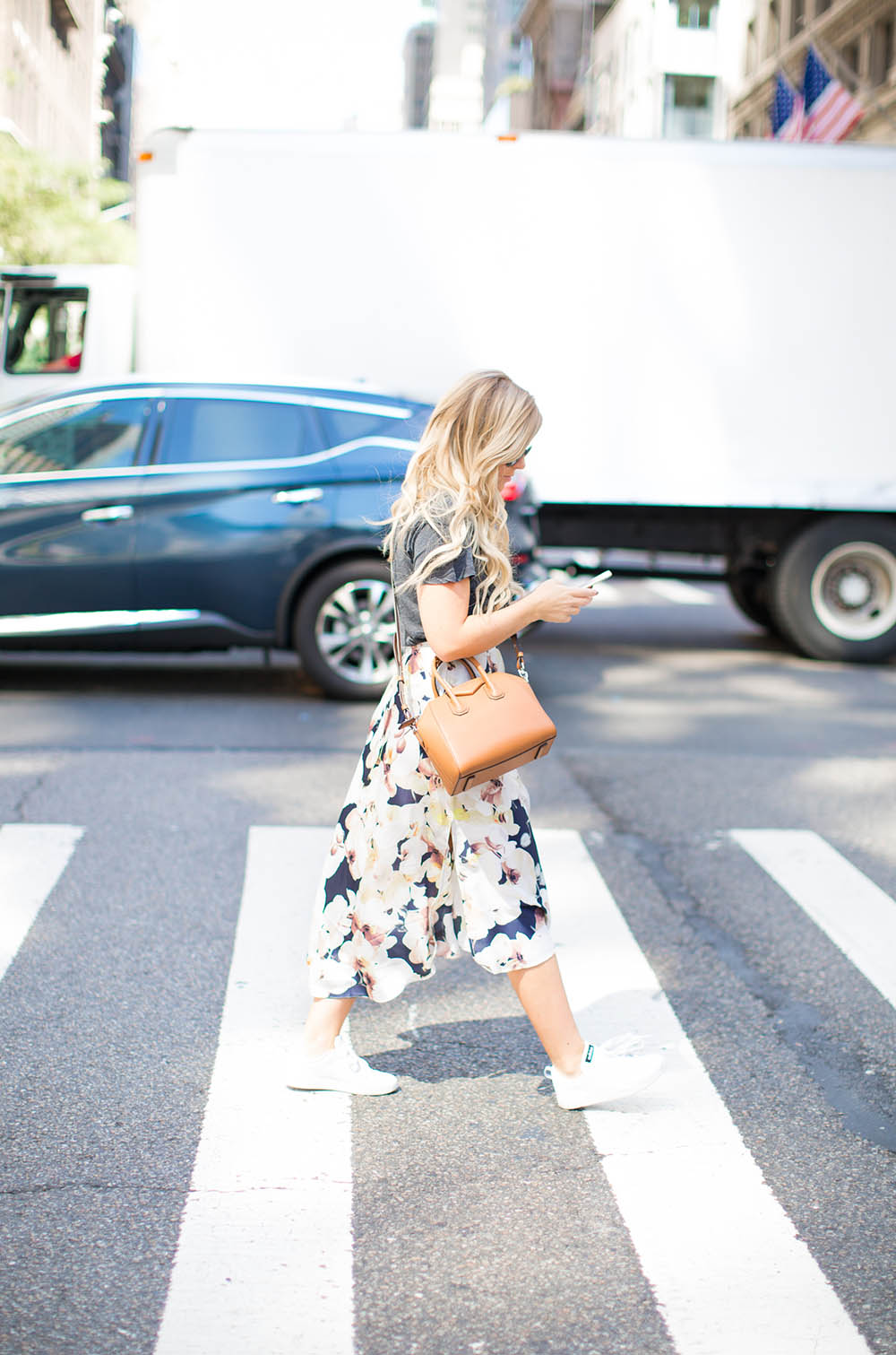 Floral Silk Skirt | Living In Color Print