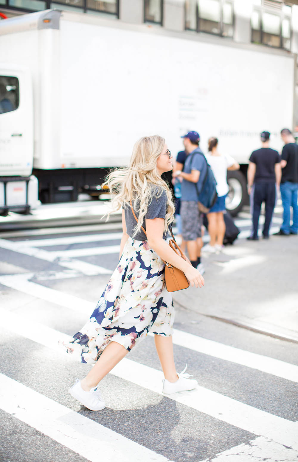 Floral Silk Skirt | Living In Color Print