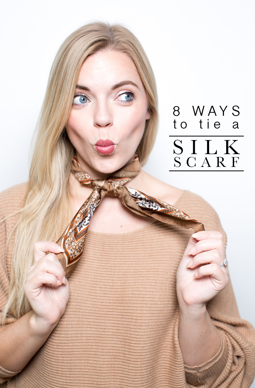 8 Ways To Tie A Silk Scarf