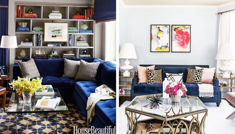 Home Decor | Blue Sofa Inspiration - Color By K