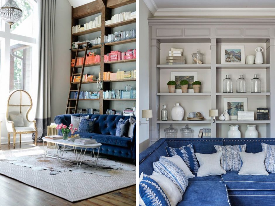 Home Decor | Blue Sofa Inspiration - Color By K