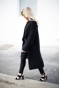 Black Chunky Cardigan - Color By K