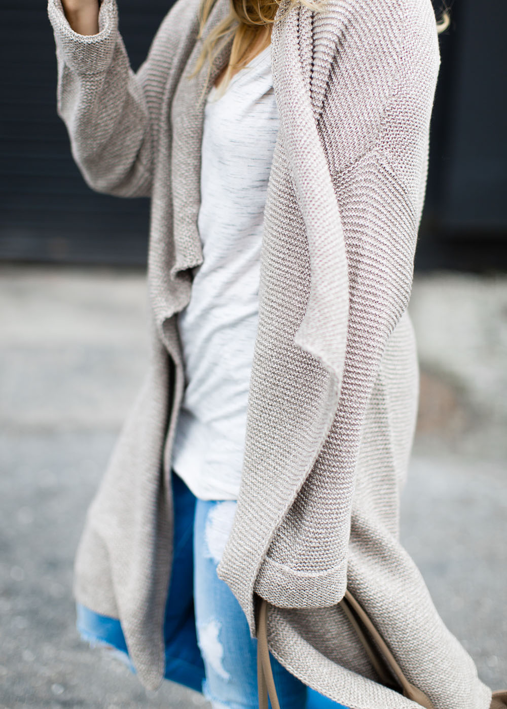 Oatmeal Cardigan | Living In Color Print