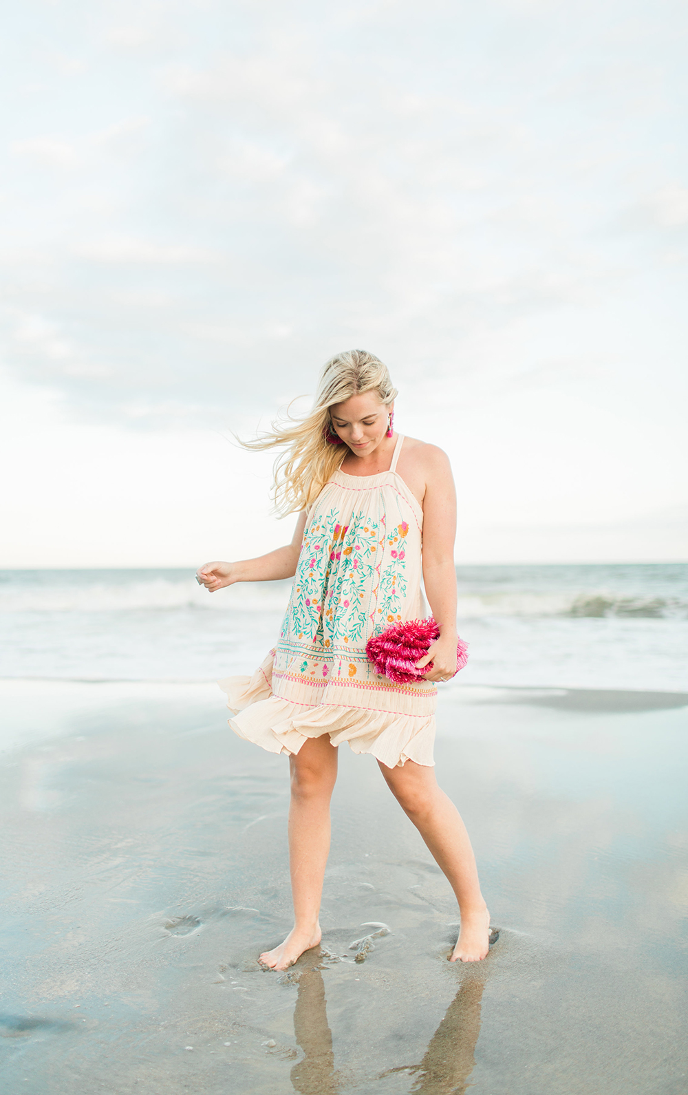 Beach Embroidery | Living In Color Print 