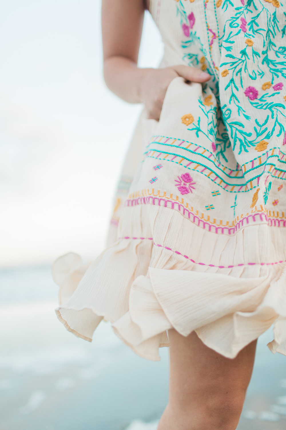 Beach Embroidery | Living In Color Print 