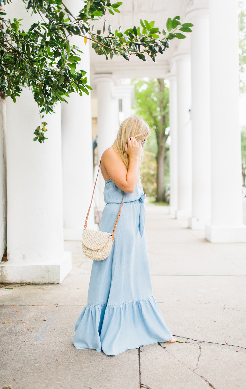 Chambray Column Maxi | Living In Color Print