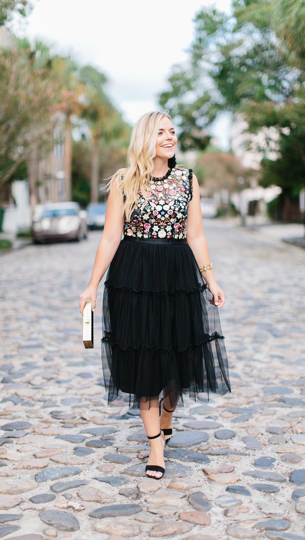 Embroidered Bodice Dress