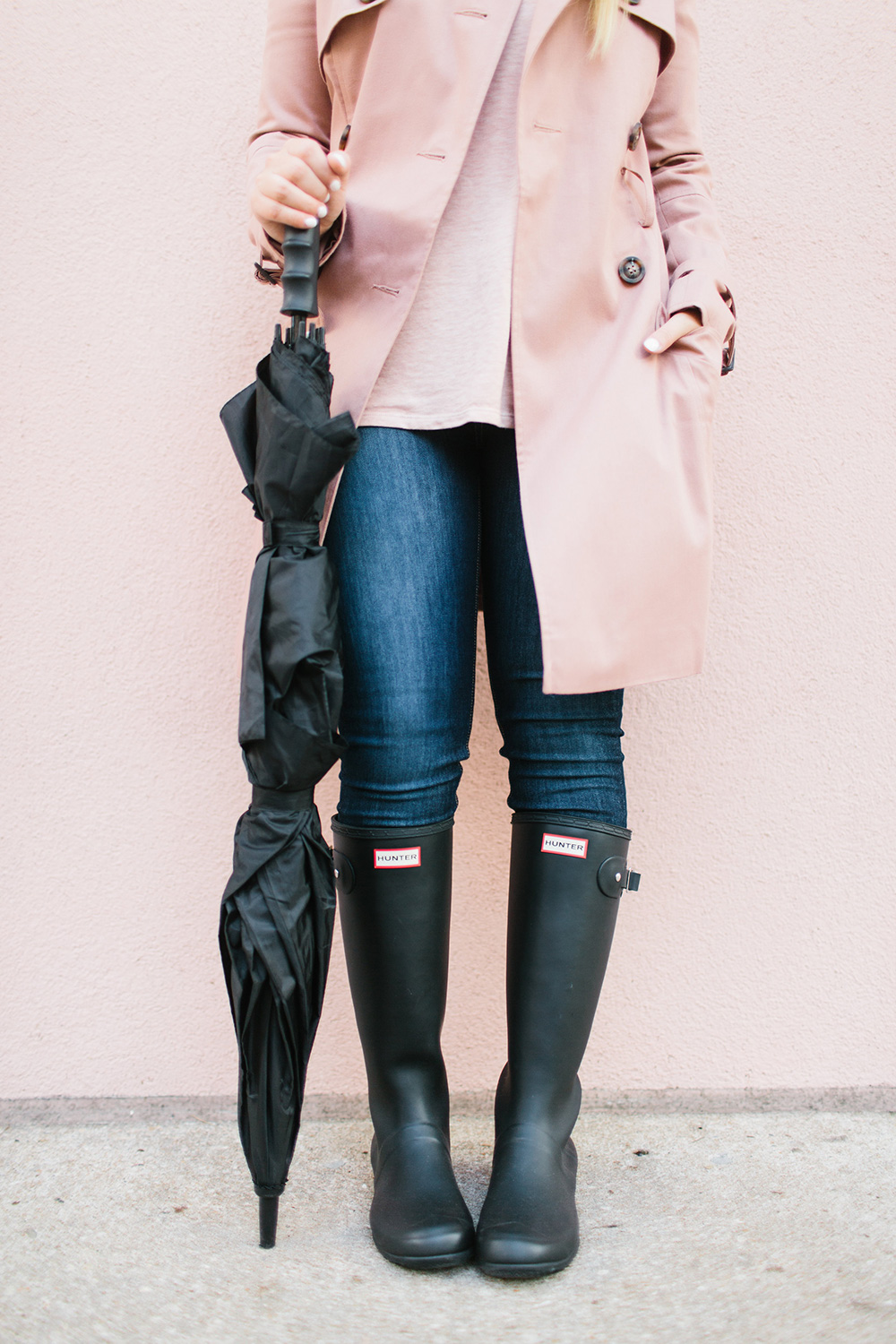 Dusty Rose Pink Trench Coat