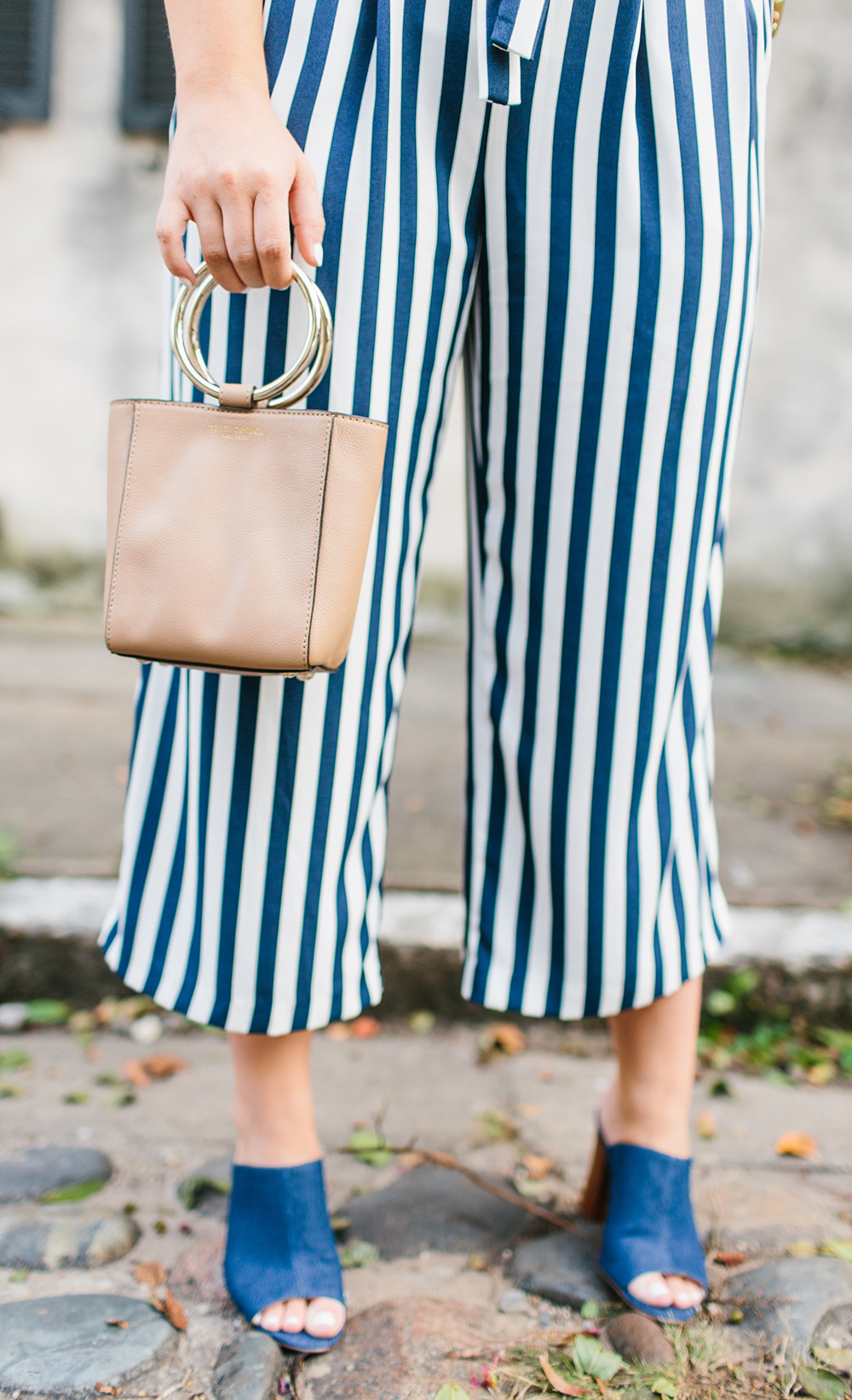 Striped Culotte Pants