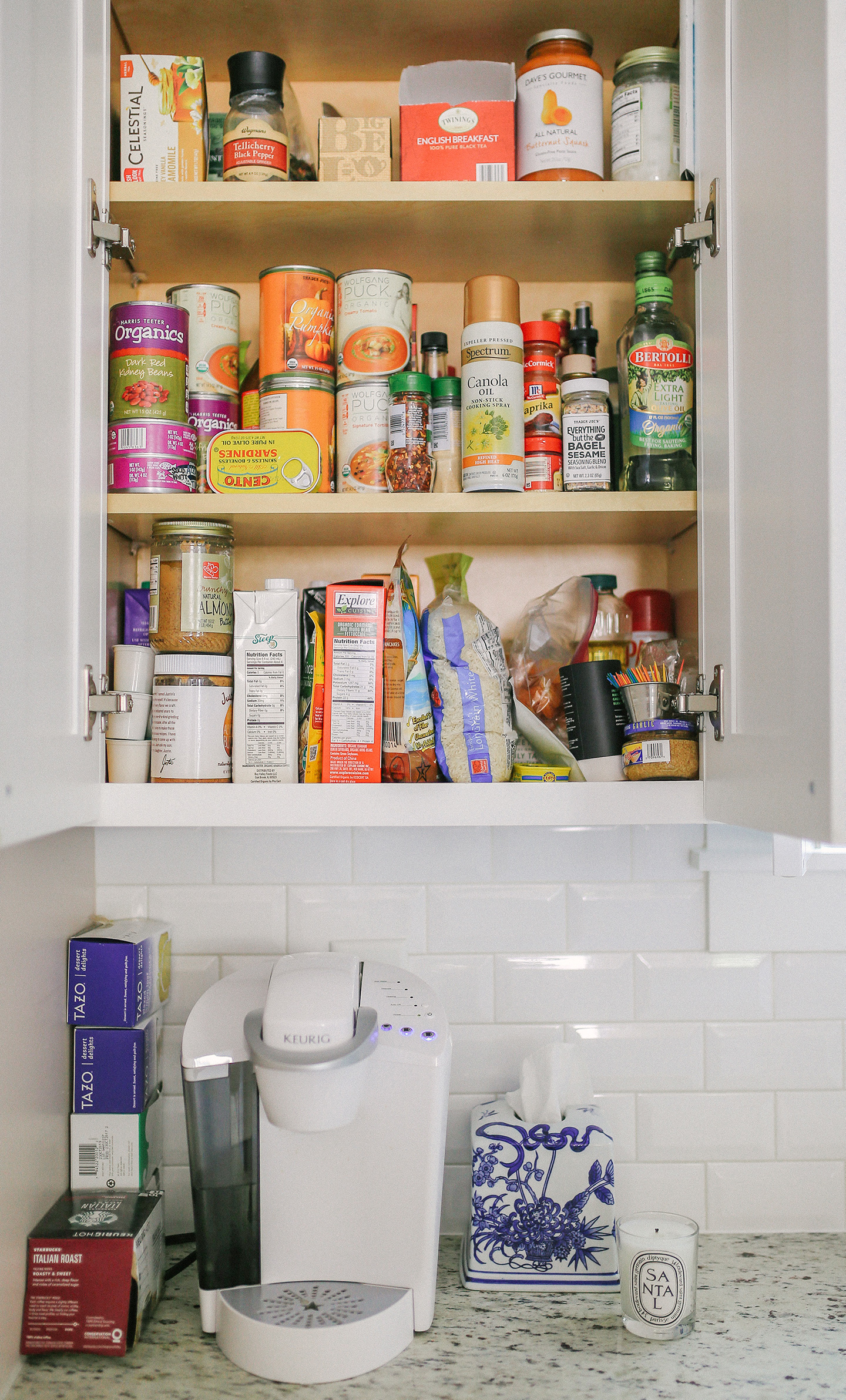 Organized Pantry with Bed Bath & Beyond
