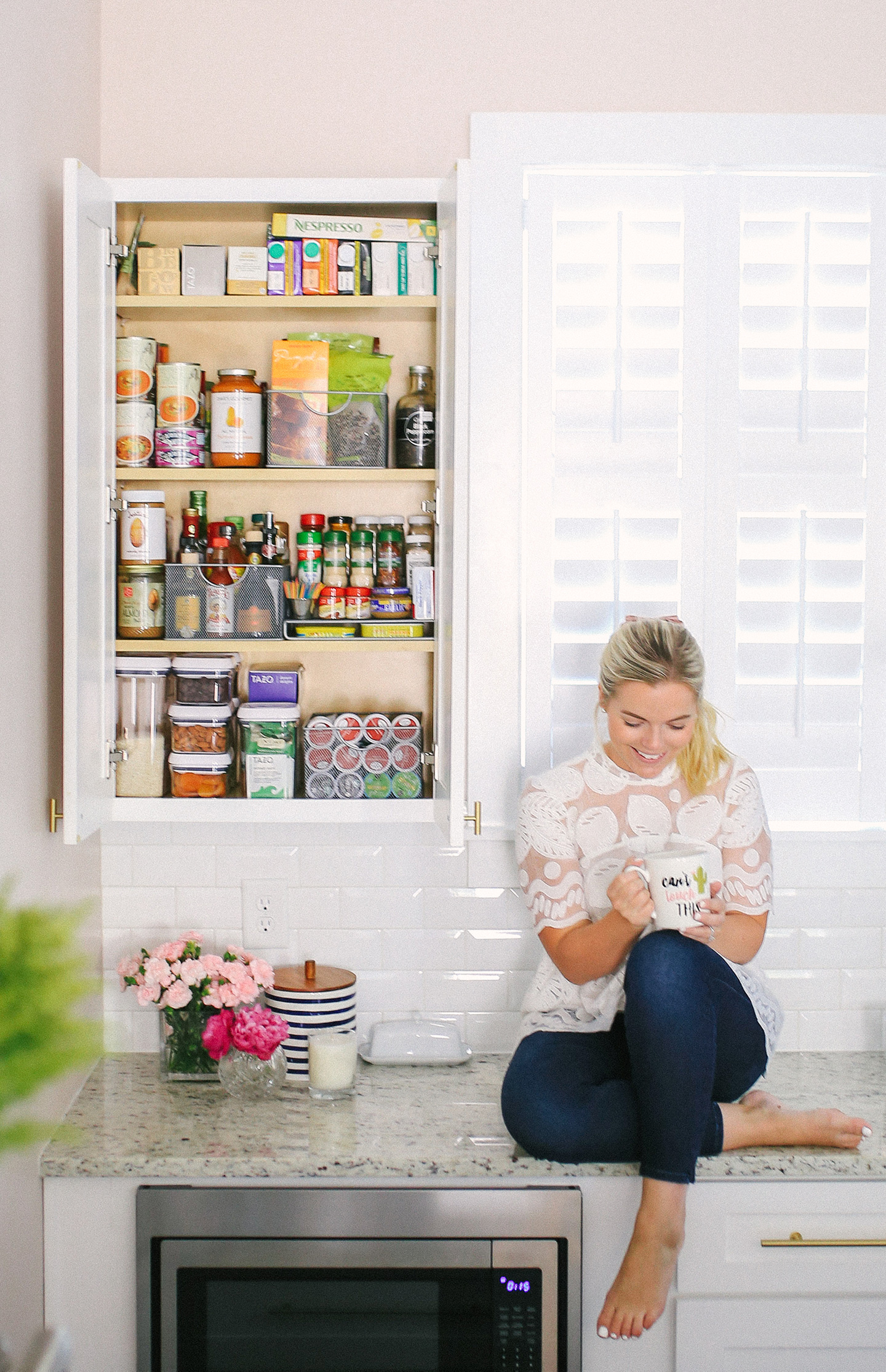 Organized Pantry with Bed Bath & Beyond