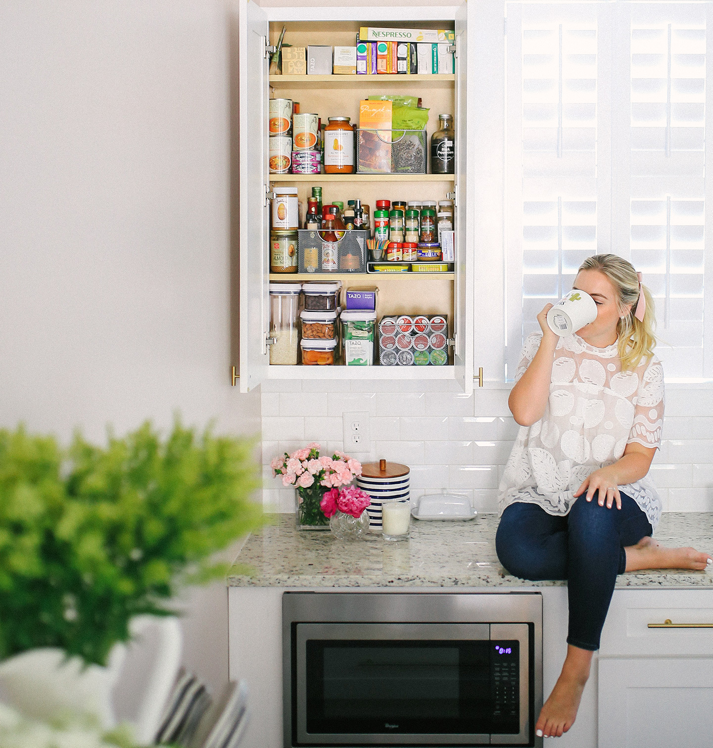 Organized Pantry with Bed Bath & Beyond