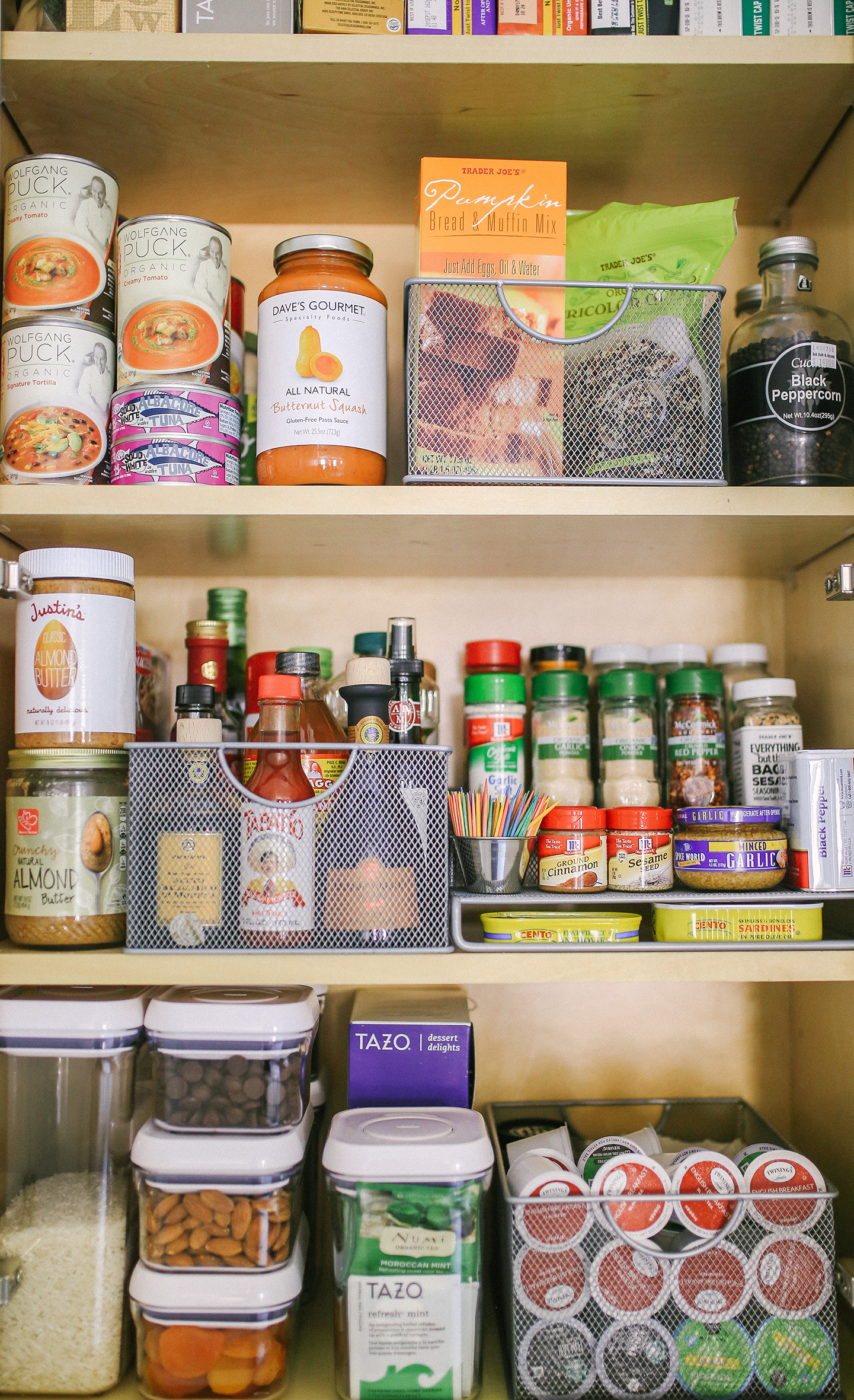 Organized Pantry with Bed Bath & Beyond