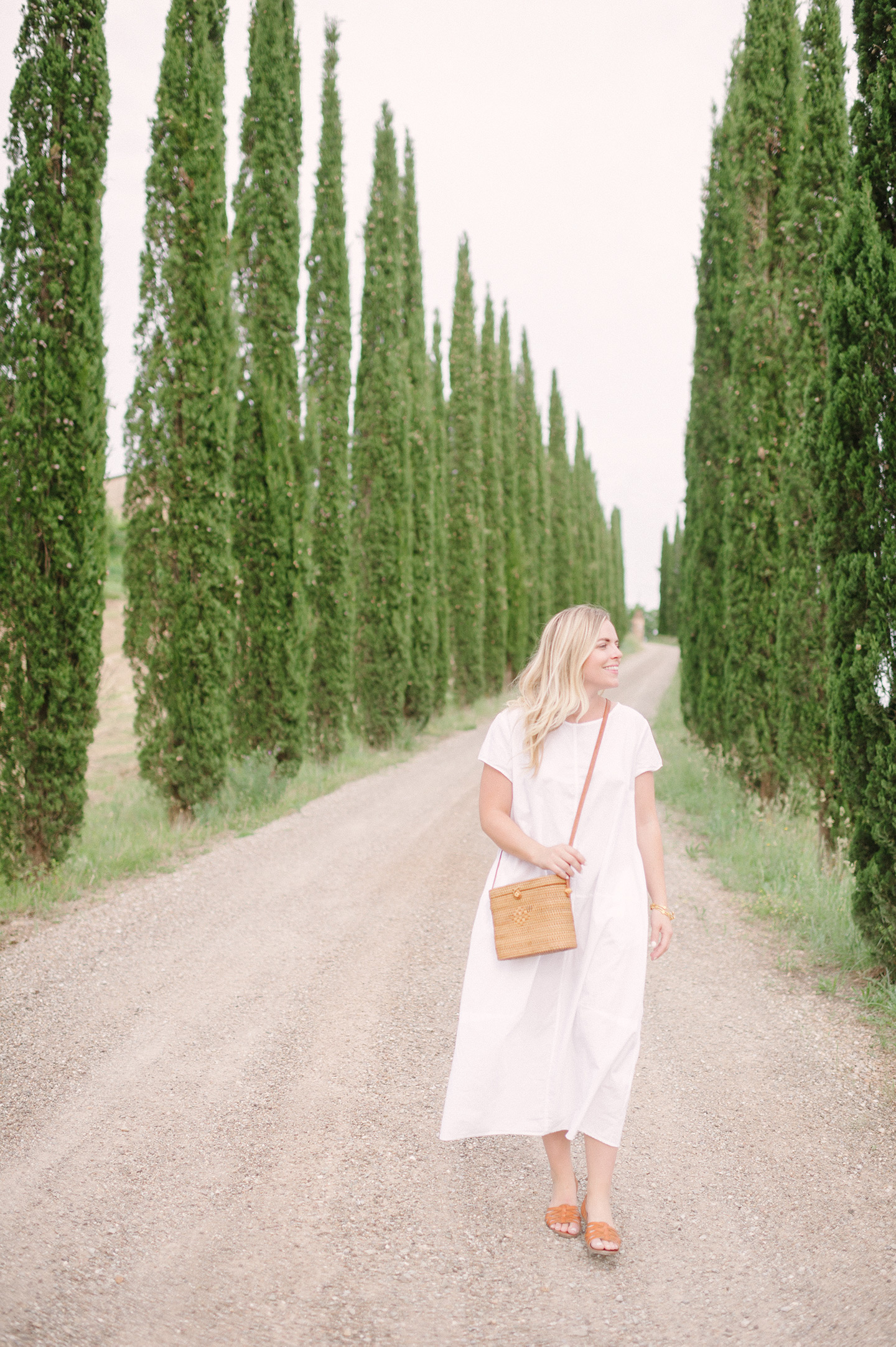 Little White Dress in Tuscany
